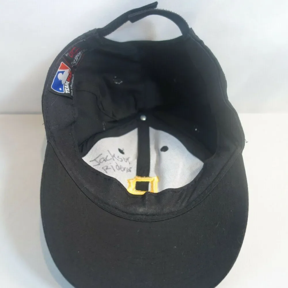 Team MLB Kids Youth Pittsburgh Pirates Black Yellow Adjustable Baseball Hat Cap